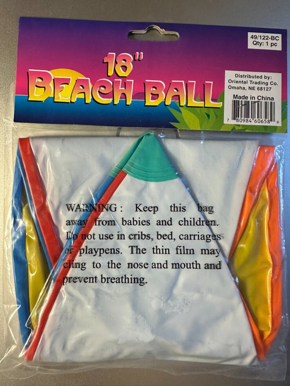 18-Pk 18” Inflatable Rainbow Beach Balls Bulk Lot New NIP Pool Game Party Favors - Picture 3 of 5